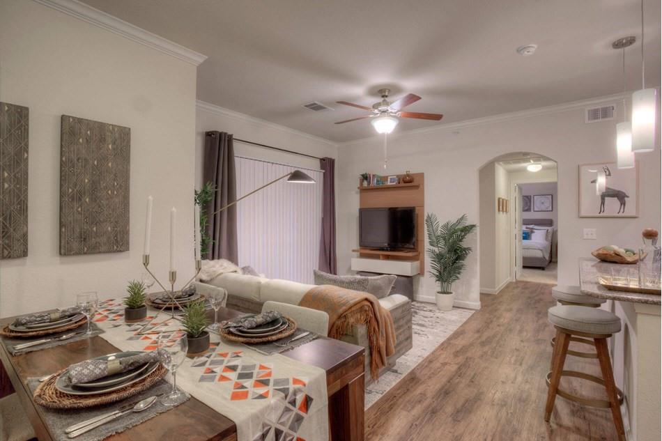 Inside view of East Austin apartment