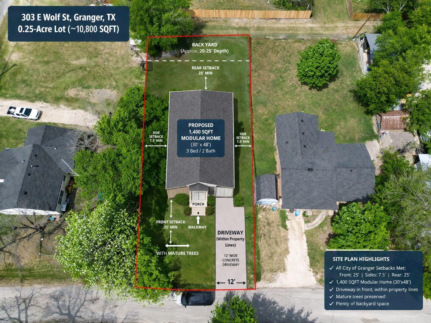 303 Wolf ST, Granger, TX 76530 photo 2