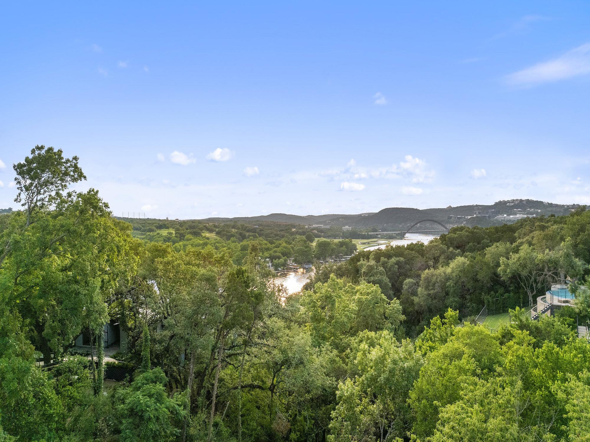 Cliff Over Lake Austin 02
